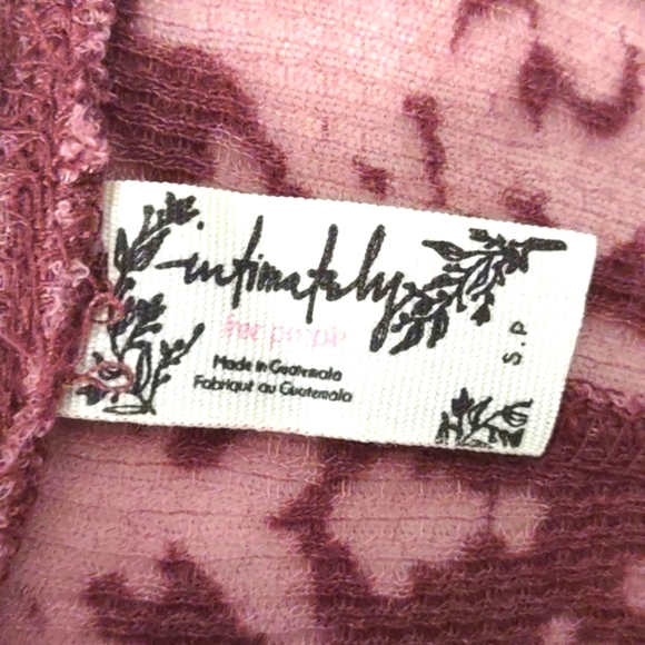 Free People You & I Semi Sheer Mockneck Top in Acai Purple Size Small - Picture 6 of 12